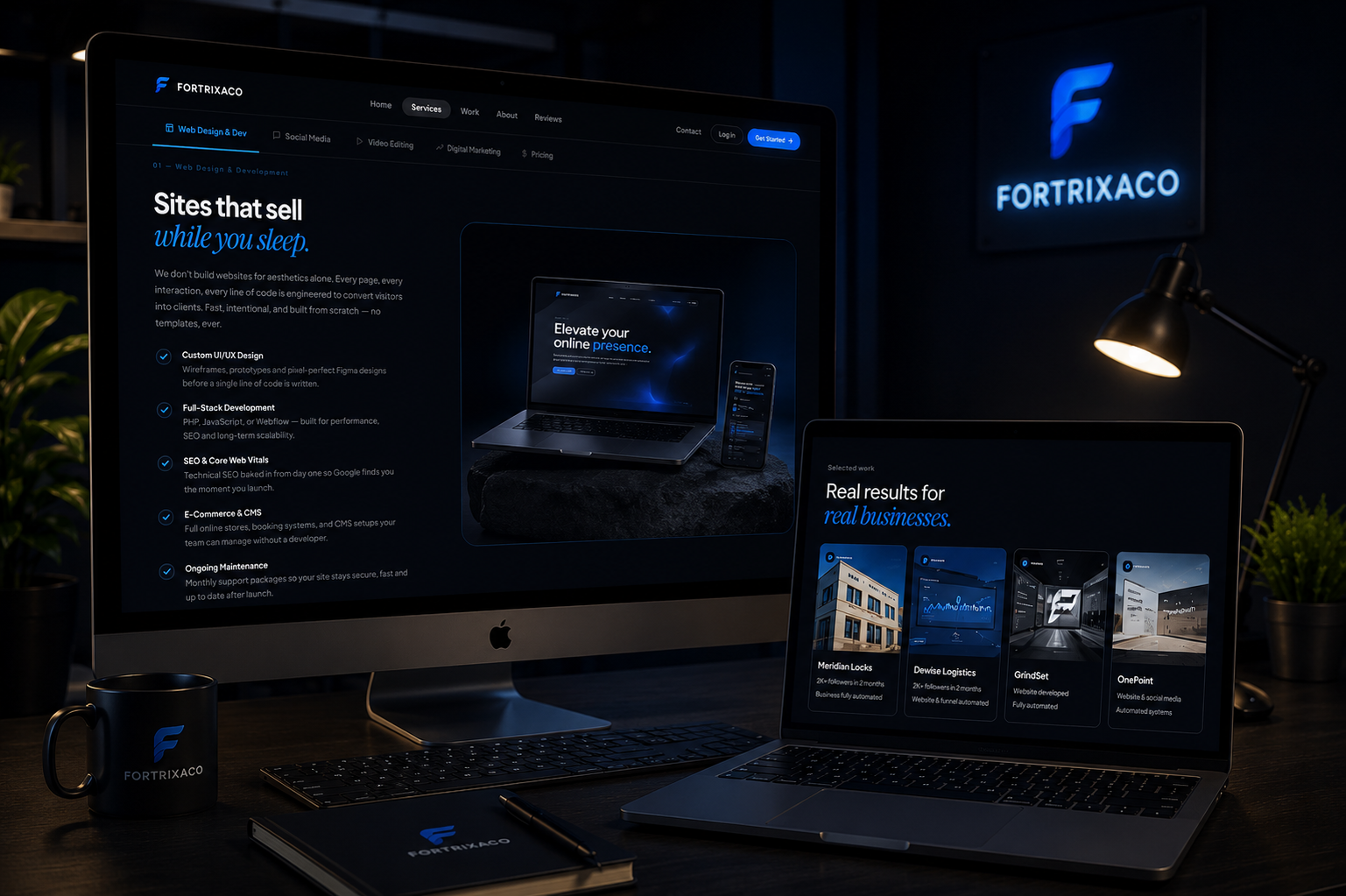 Web design work